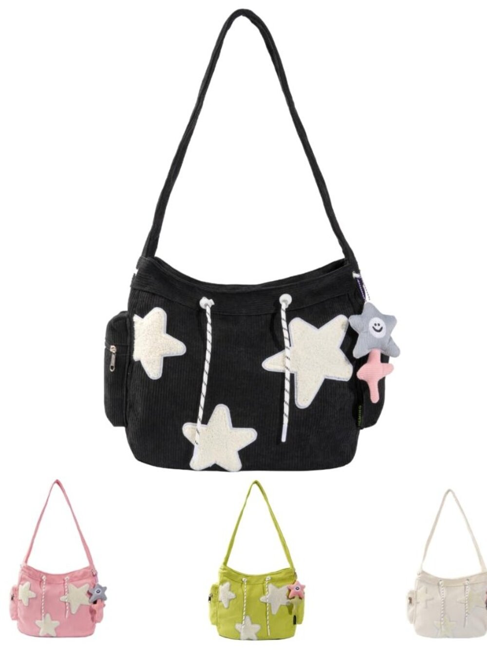 Star Tote Hobo Bag Women Aesthetic Messenger Cute Bag Handbag Large Capacity